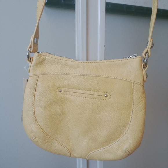 B. Makowsky Mustard Yellow Crossbody Bag - Picture 4 of 9